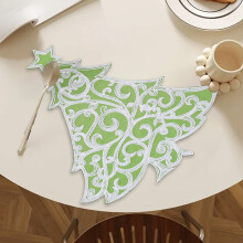 Capino Weihnachts-Platzsets, bestickte Tischsets für die Feiertage