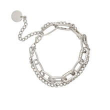 Strass-Doppellagen-Armband im Luxusdesign (2 Stück)