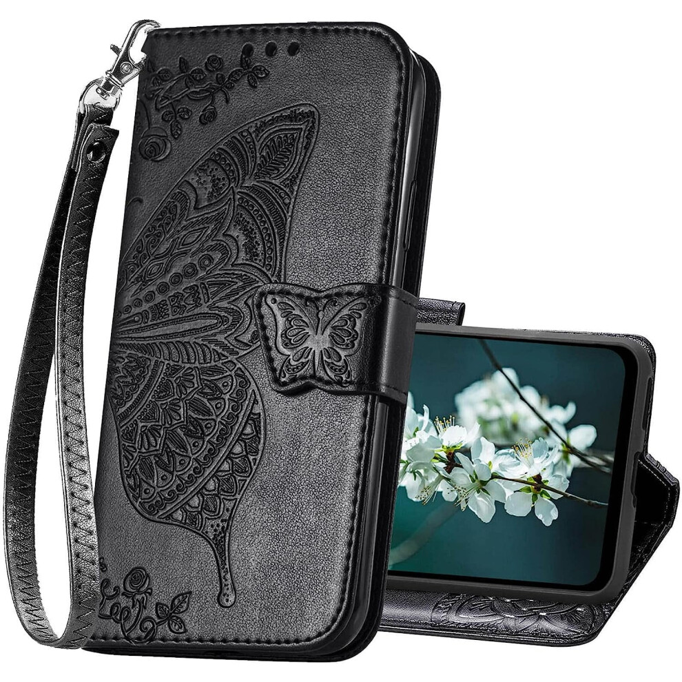 Moto G Stylus 5G 2022 Wallet Case Butterfly Embossed Pu 301029240751