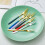 Fruktgafflar i rostfritt stål, tvåstift, 5-pack 5