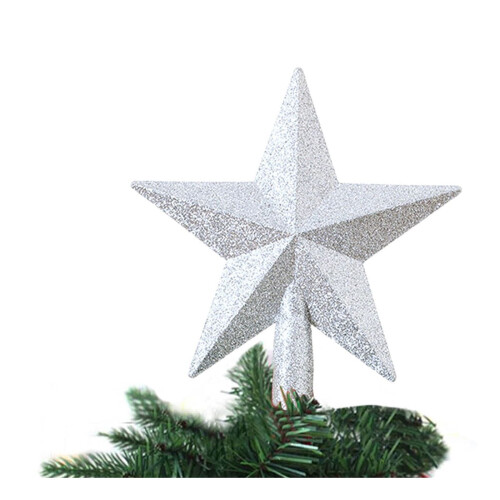 Étoile à cinq branches dorée pour sapin de Noël