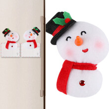 Aimants de réfrigérateur bonhomme de neige de Noël, décoration de Noël, lot de 6