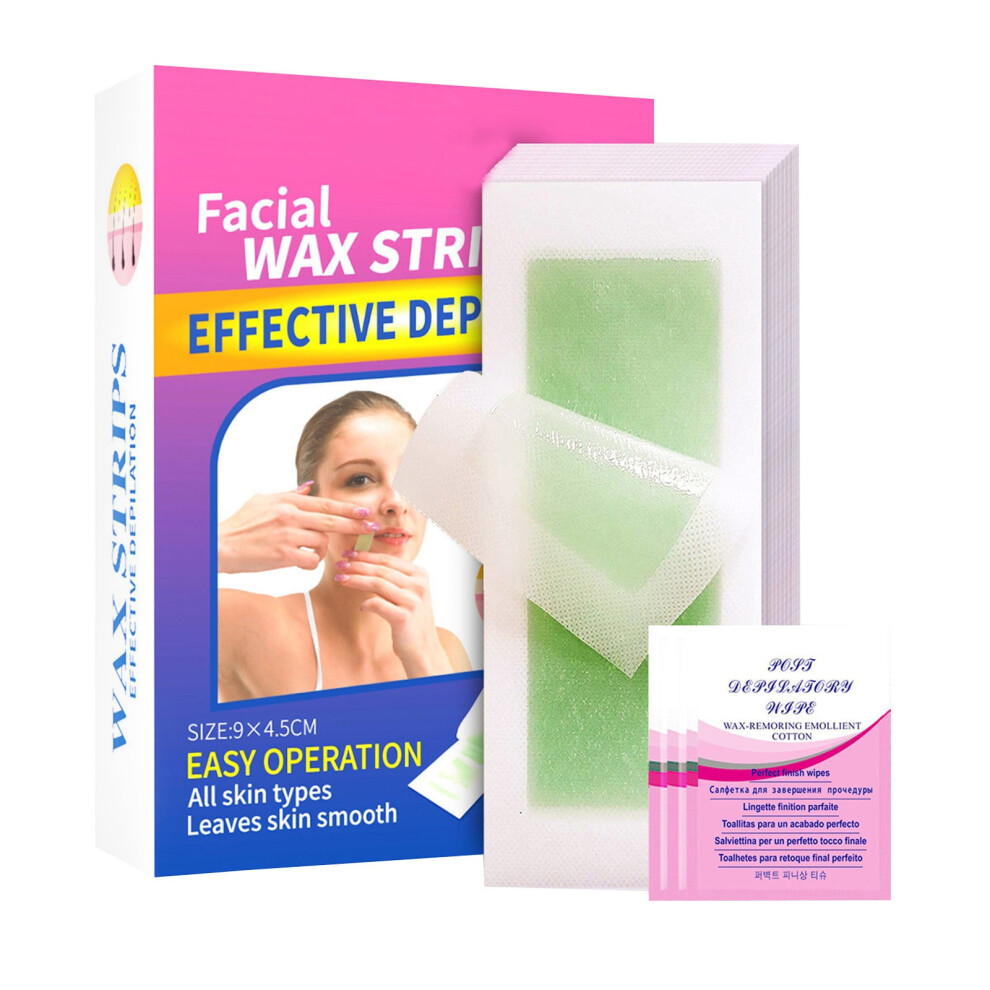 Hair Removal Wax Strips Kit for Face and Body