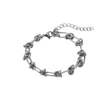 Armband aus Eisenkette und Drahtkugeln im Hip-Hop-Stil für Herren