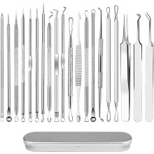 Blackhead Remover Tool Set Stainless Steel 20 pcs