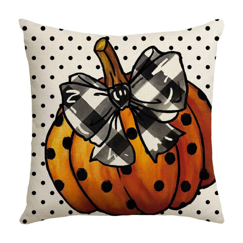 Capa de almofada de Halloween com estampa de fantasma, 45 x 45 cm (17,71 x 17,71 polegadas) 1