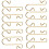 Christmas Ornament Hooks Metal S-Shaped 50pcs 3