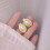 Pearl stud earrings 925 silver needle 6