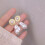 Pearl stud earrings 925 silver needle 7