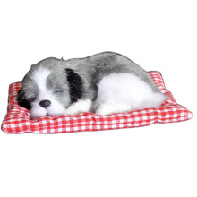 Sleeping Puppy Dog Doll Toy with Sound 1pc