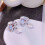 Silver Fan Leaf Pearl Stud Earrings for Women 6