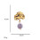 Silver Fan Leaf Pearl Stud Earrings for Women 7