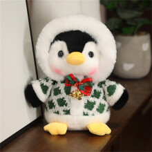 Muñeco de pingüino de peluche navideño para decoración festiva (1 pieza)