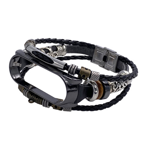 Viflosae Mi 6 Replacement Leather-Beading Bracelet Strap 1