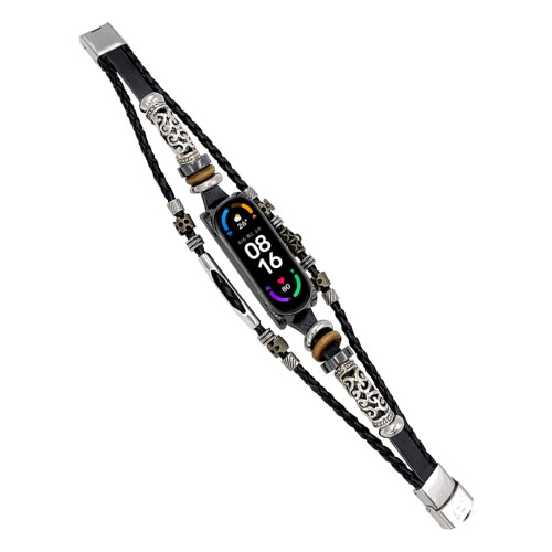 Viflosae Mi 6 Replacement Leather-Beading Bracelet Strap 2