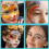 YZhouD face paint kit water-based split cake palette 12 3