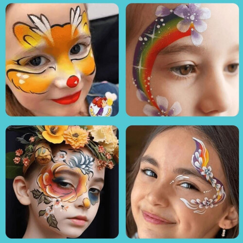 YZhouD face paint kit water-based split cake palette 12 2