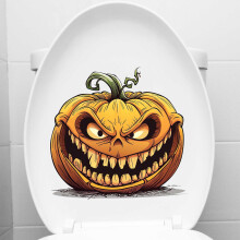 Halloween-vessan kannen tarra kurpitsan muotoilu 11,81 x 11,41 tuumaa
