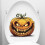 Αυτοκόλλητο καπακιού τουαλέτας για το Halloween με σχέδιο κολοκύθας 11,81x11,41 ίντσες 1