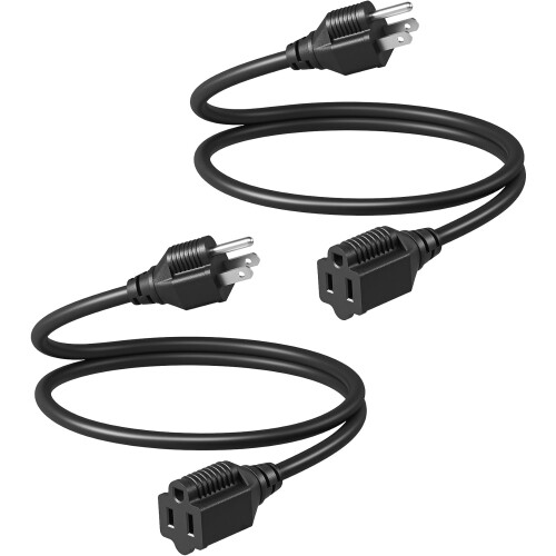 DEWENWILS 3ft16AWG ανθεκτικό στις καιρικές συνθήκες καλώδιο επέκτασης μαύρο