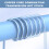 Jacenvly gaming headset in-ear subwoofer wired with mic blue 8