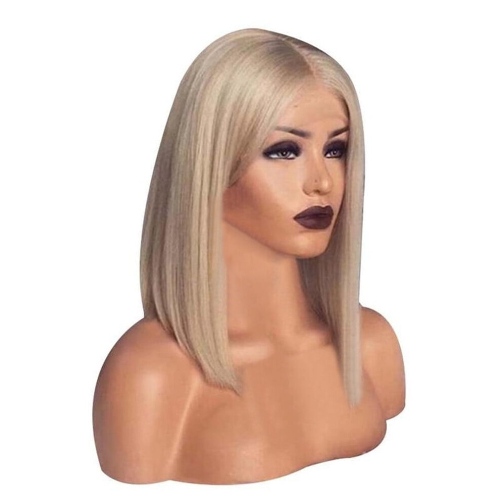 ZENMELE Short Straight Heat-Resistant Synthetic Wig