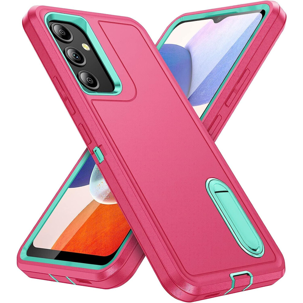 Samsung Galaxy A14 5G Case Pink/Aqua With Kickstand Blue 301029246227