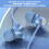Jacenvly gaming headset in-ear subwoofer wired with mic blue 5