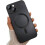 Mat metallisk blødt luksus iPhone13Mini cover, sort 1