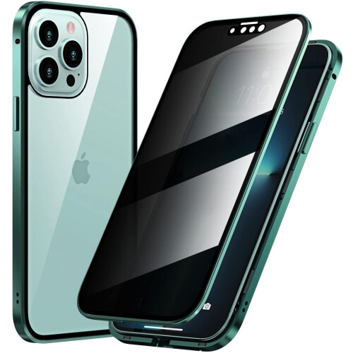 iPhone14Pro magnetisk glascover med linse, der modstår kig