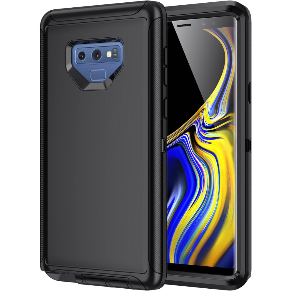 Galaxy Note 9 Shockproof Case 3-Layer Heavy Duty Black 301029230660