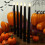 Black flameless LED candles decorative 2-pack 6
