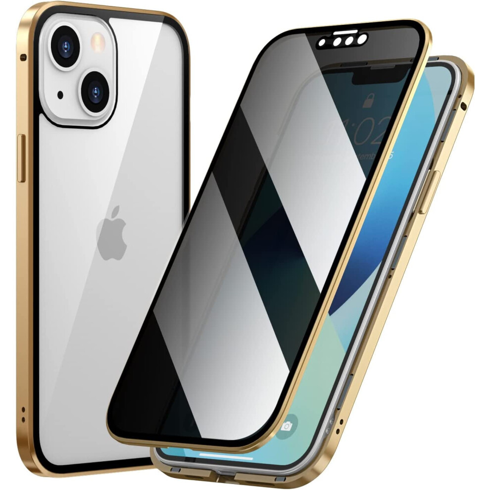 Iphone 14 Anti-Peeping Magnetic Glass Case With Privacy 301029231414