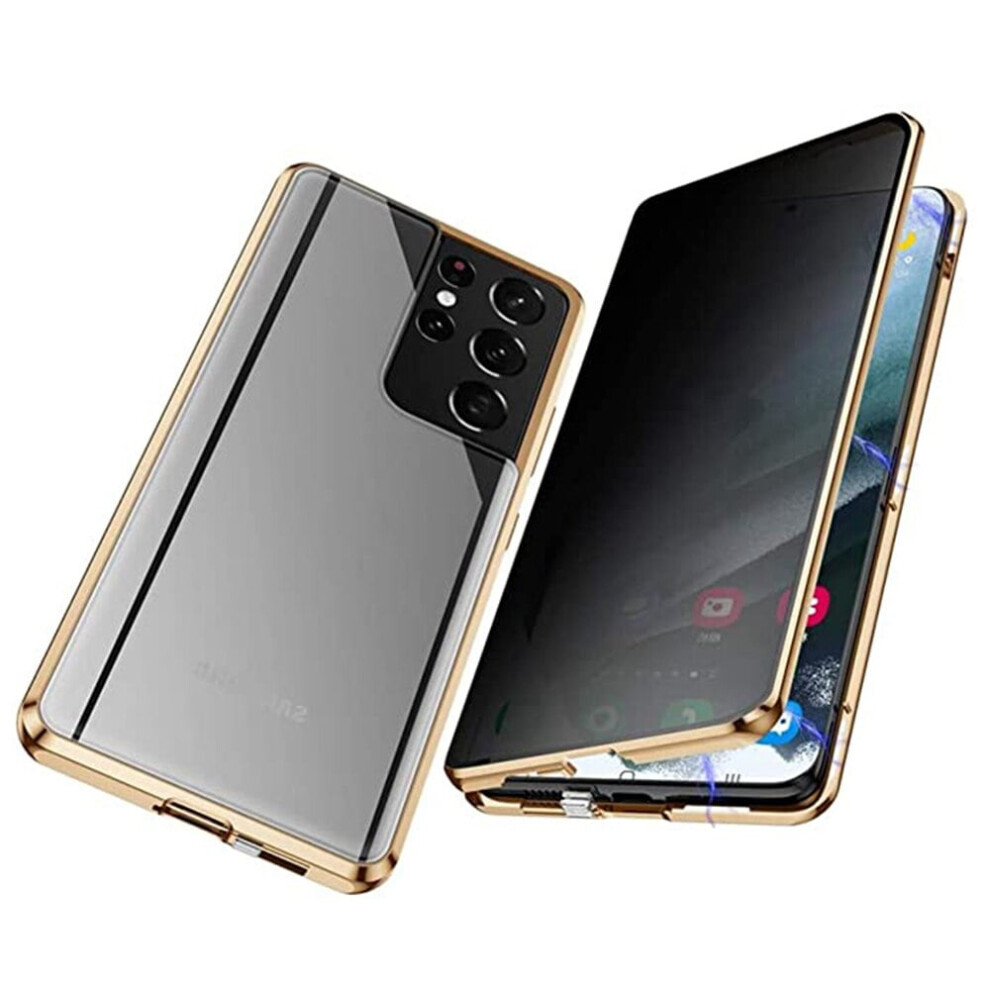 Privacy Magnetic Case For Samsung Galaxy S23 Gold 301029232633