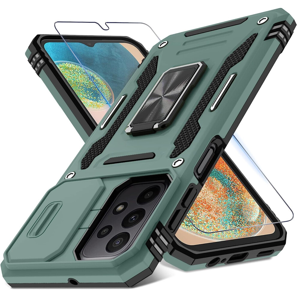 Alpine Case For Samsung Galaxy A23 5G/4G With Slide Green 301029232541