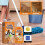 Καθαριστικό δαπέδου Viflosae Household Cleaner, καθαριστικό δαπέδου με ξύδι πολλαπλών 1