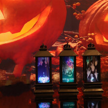 Capino Halloweenská řetězová světla s duchy 10 LED bílá, venkovní