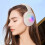 Ασύρματα πτυσσόμενα ακουστικά παιχνιδιών Bluetooth5.3, φως LED, ήχος surround, μικρόφωνο, AUX, 7