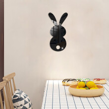 Easter Rabbit Acrylic Wall Decal 3D Mirror