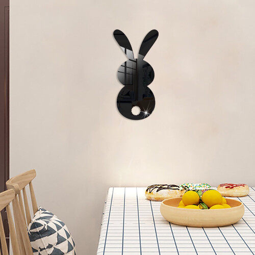 Easter Rabbit Acrylic Wall Decal 3D Mirror