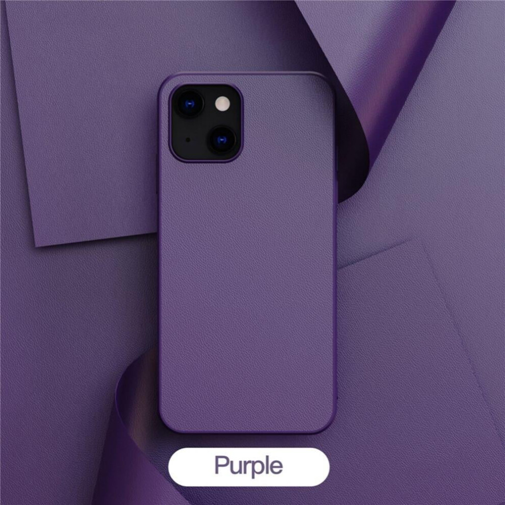 Iphone 13 Liquid Silicone Case Soft Silky Touch Black/Orange/Purple 901175849695