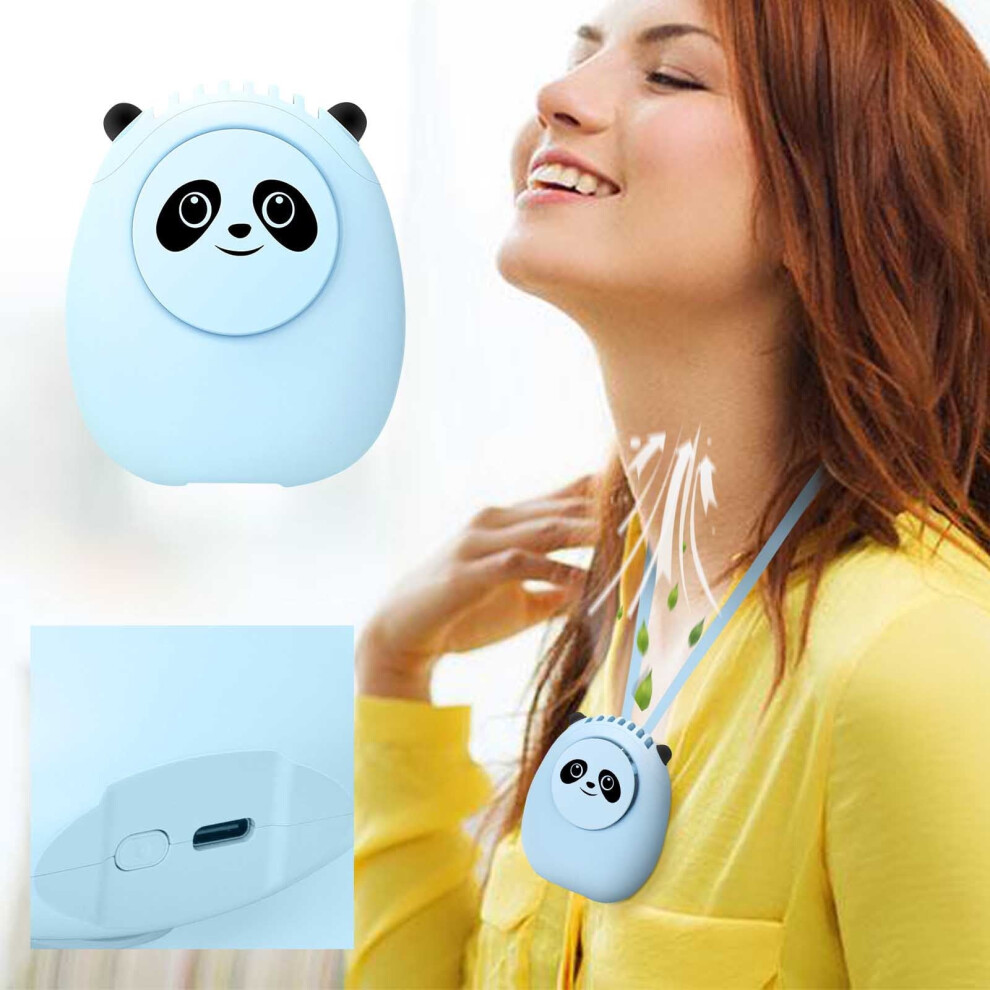 Aurigate Panda-Shaped Bladeless Neck Fan Rechargeable 969218162484