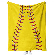 Couverture en flanelle de baseball, jeté en polaire doux et léger pour
