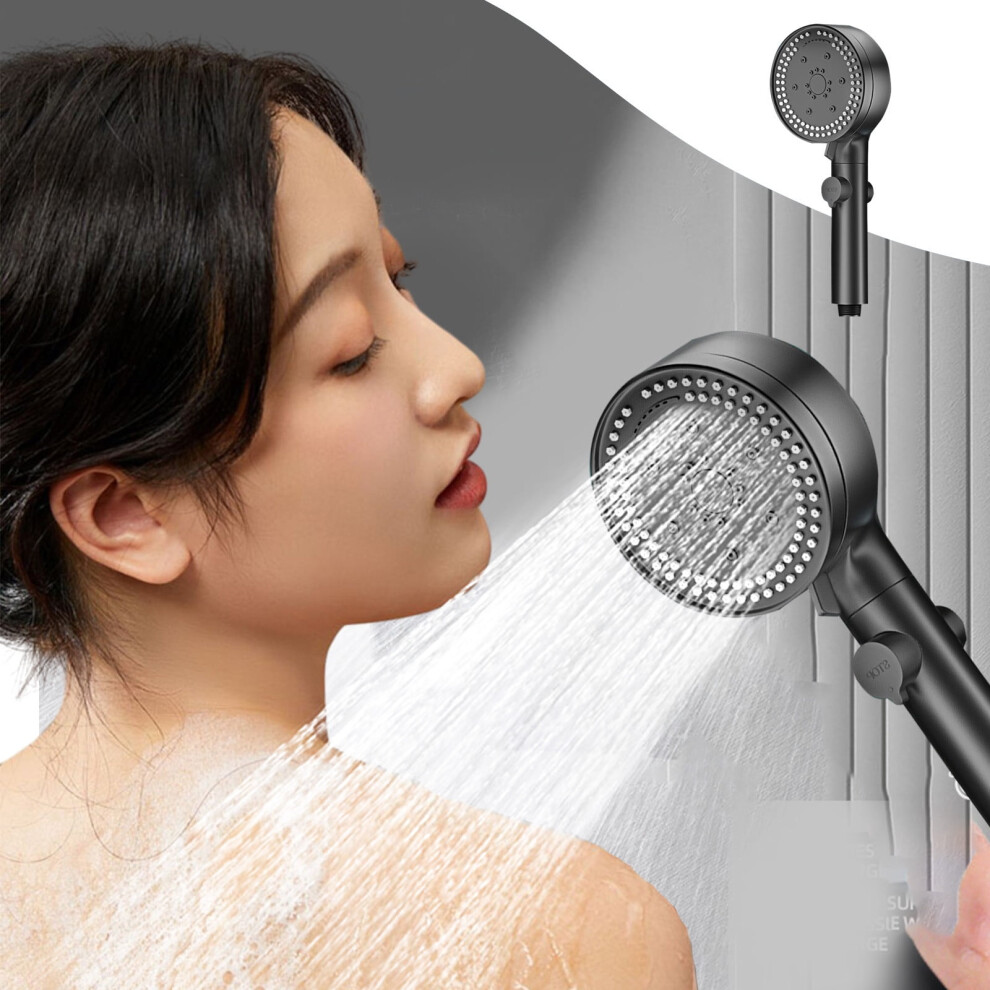 Turbo Shower Head High Pressure 8 Modes Water Saving Filter 969218147412