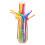 Huixinou bendable food-grade plastic drinking straws, 100 6