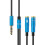 Jacenvly earphones with mic 3.5mm noise-cancelling 3