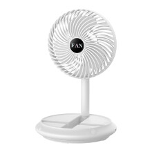 AURIGATE Mini Ventilatore Portatile Ventilatore Creativo Comodo Ventilatore Retrattile Pieghevole Ricarica USB Ventilatore da Scrivania Tavolo