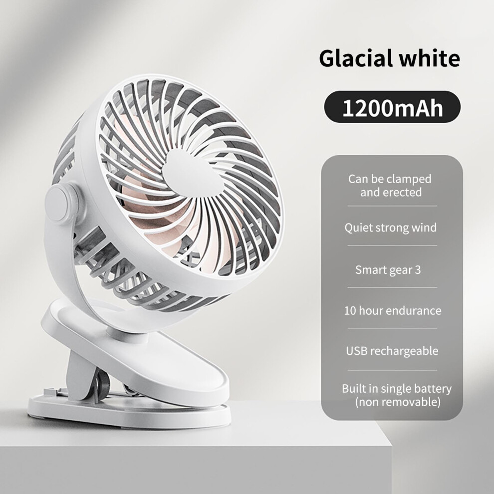 Aurigate Mini Portable Usb Clip Fan Ultra-Quiet 969218166987