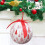 AURIGATE Christmas Ball Ornaments Red White Shatterproof 1