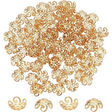 Stainless Steel Flower Bead Caps 8mm 100 pcs